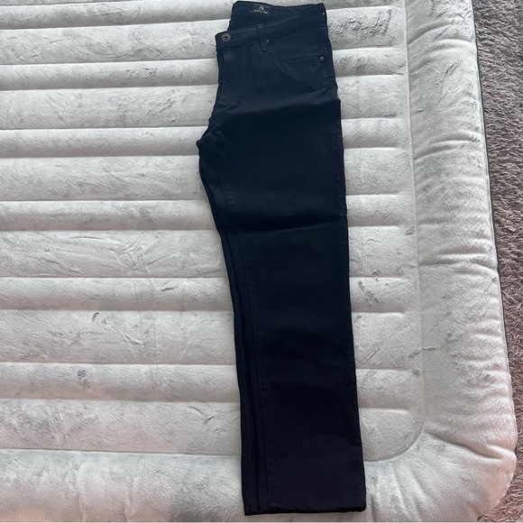 AG Prima Mid Rise Cigarette Jeans in Black - Picture 6 of 10